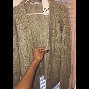 Zara green sweater
